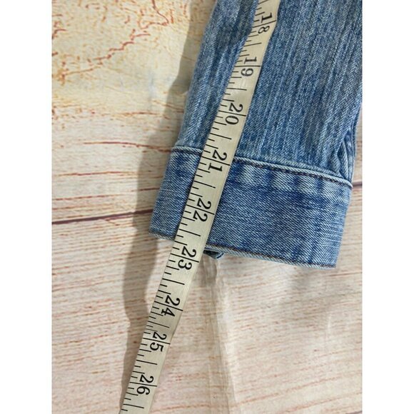 Banana Republic Women's Blue Denim Button Front Jacket - Medium - Picture 10 of 12